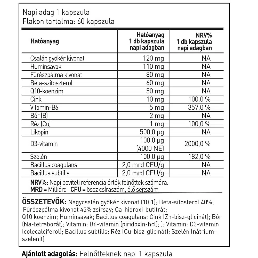 Prostacell élőflórás étrend-kiegészítő kapszula - 60db - Image 2 Prostacell élőflórás étrend-kiegészítő kapszula - 60db - Image 2