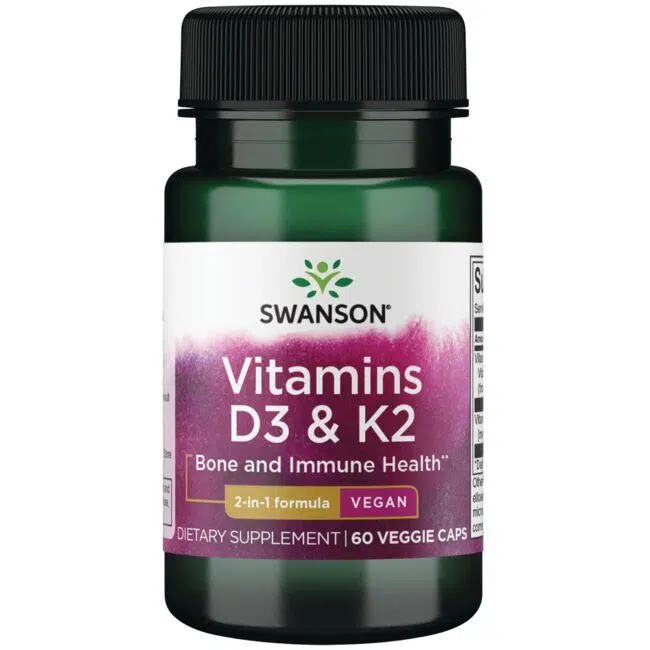 Swanson D3+K2-vitamin kapszula - 60db Swanson D3+K2-vitamin kapszula - 60db