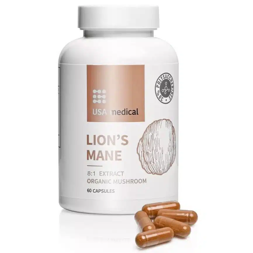 USA Medical Organic Lion's Mane gomba kivonat kapszula - 60db USA Medical Organic Lion's Mane gomba kivonat kapszula - 60db