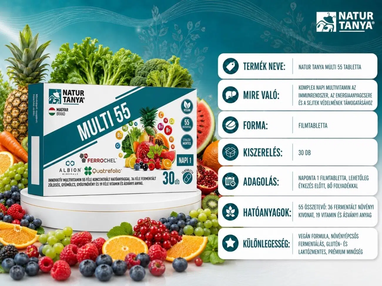 Natur Tanya Máriatövis Max + Kolin tabletta