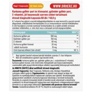 Dr. Herz Kurkuma 400mg kapszula Dr. Herz Kurkuma 400mg kapszula