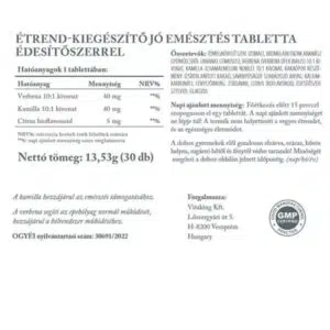 Vitaking Jó emésztés tabletta