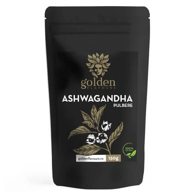 Golden Flavours 100% természetes Ashwagandha por - 150g Golden Flavours 100% természetes Ashwagandha por - 150g