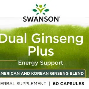 Swanson Dual Ginseng (Ginzeng) Plus kapszula - 60