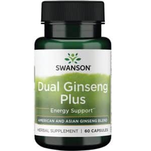 Swanson Dual Ginseng (Ginzeng) Plus kapszula - 60db