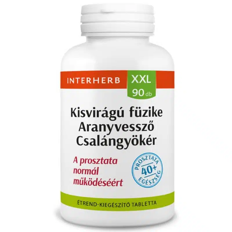 Interherb XXL kisvirágú füzike, aranyvessző, csalángyökér kapszula - 90db Interherb XXL kisvirágú füzike, aranyvessző, csalángyökér kapszula - 90db