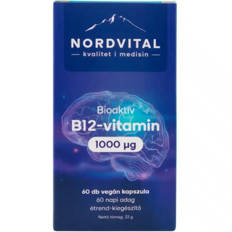 Nordvital B12-vitamin kapszula - 60db Nordvital B12-vitamin kapszula - 60db