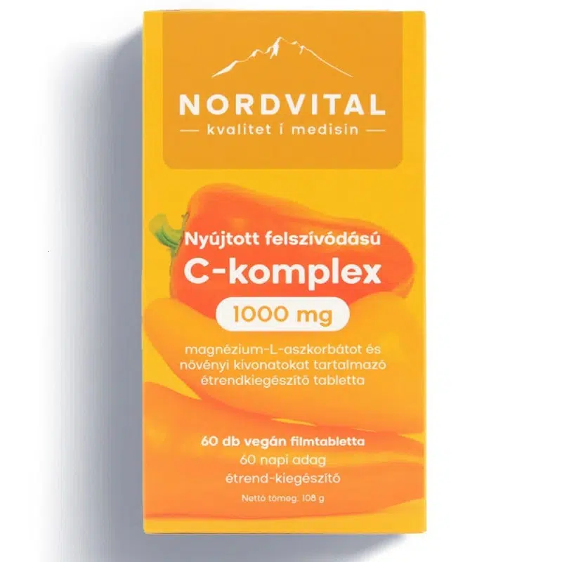 Nordvital C-vitamin 1000mg Komplex Retard filmtabletta Nordvital C-vitamin 1000mg Komplex Retard filmtabletta
