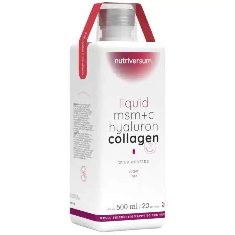 Nutriversum WOMEN Collagen+Hyaluron+MSM Liquid erdei gyümölcs ízű cukormentes ital - 500ml Nutriversum WOMEN Collagen+Hyaluron+MSM Liquid erdei gyümölcs ízű cukormentes ital - 500ml