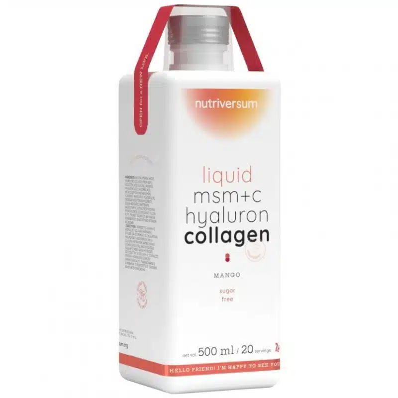 Nutriversum WOMEN Collagen+Hyaluron+MSM Liquid mangó ízű cukormentes ital - 500ml Nutriversum WOMEN Collagen+Hyaluron+MSM Liquid mangó ízű cukormentes ital - 500ml