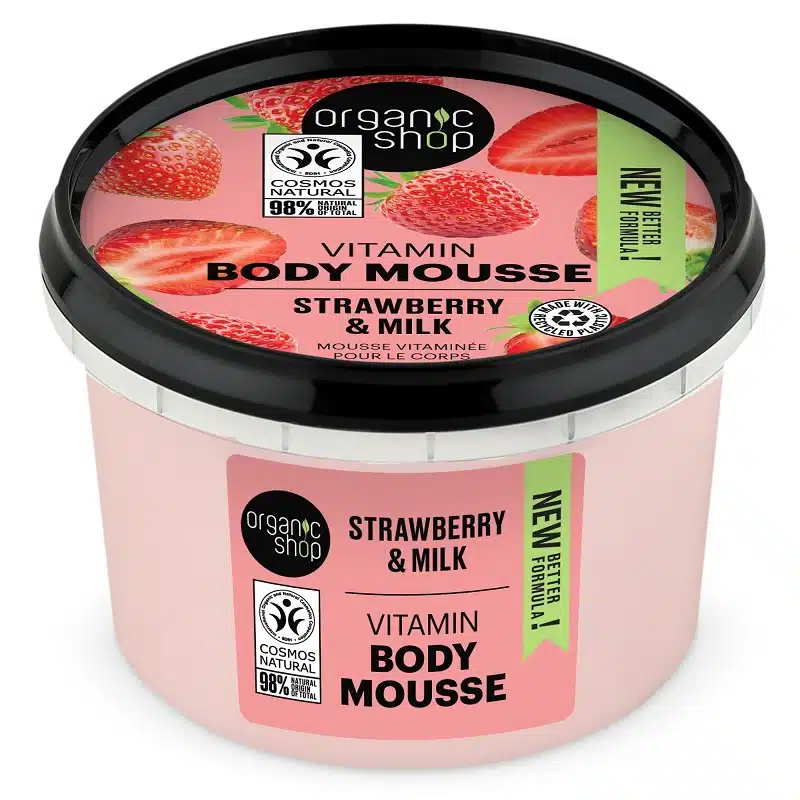 Organic Shop "Eper joghurt" testápoló mousse - 250ml Organic Shop "Eper joghurt" testápoló mousse - 250ml