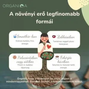 Organiqa 100% bio csokoládé-maca vegán fehérje mix - 400g - Image 3 Organiqa 100% bio csokoládé-maca vegán fehérje mix - 400g - Image 3