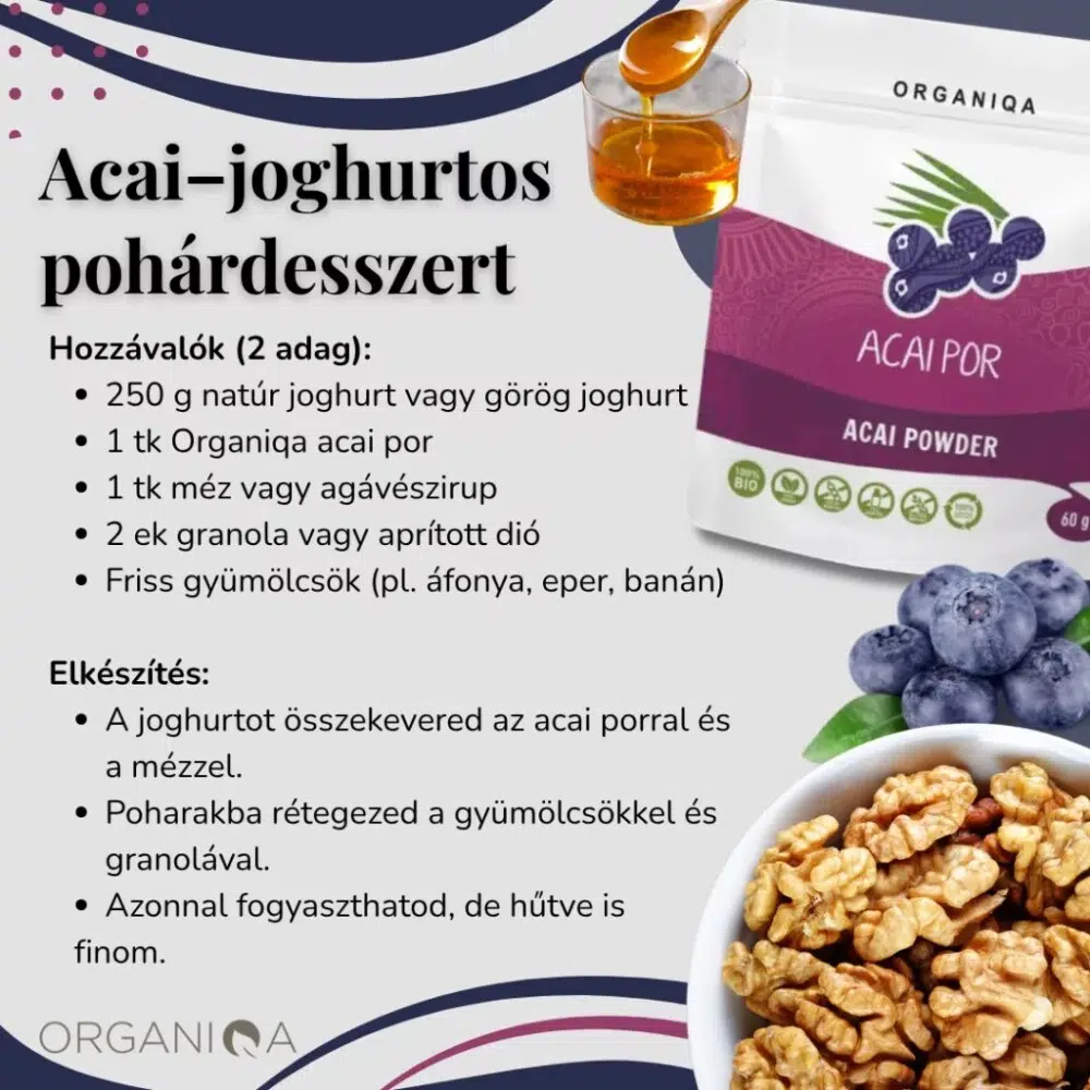 Organiqa Bio Acai por - 60g - Image 2 Organiqa Bio Acai por - 60g - Image 2