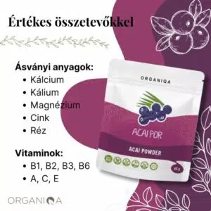 Organiqa Bio Acai por - 60g - Image 3 Organiqa Bio Acai por - 60g - Image 3