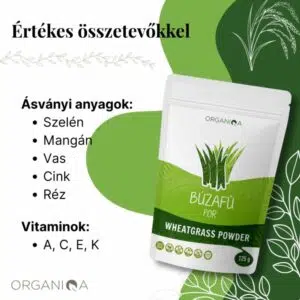 Organiqa Bio Búzafű por - 125g - Image 3