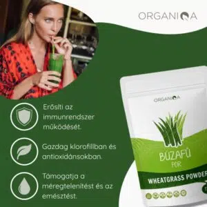 Organiqa Bio Búzafű por - 125g - Image 4