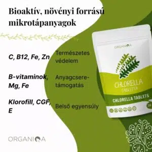 Organiqa Bio Chlorella tabletta -  250db - Image 2