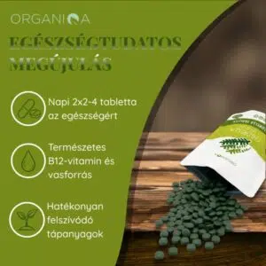 Organiqa Bio Chlorella tabletta -  250db - Image 4