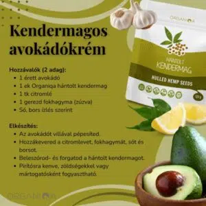 Organiqa Bio Hántolt Kendermag - 125g - Image 2