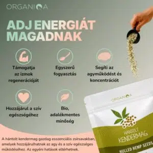 Organiqa Bio Hántolt Kendermag - 125g - Image 6