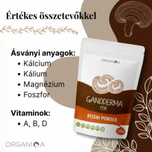 Organiqa Bio Reishi-Ganoderma por - 125g - Image 3 Organiqa Bio Reishi-Ganoderma por - 125g - Image 3