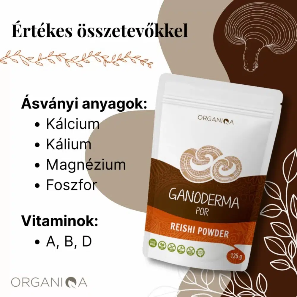 Organiqa Bio Reishi-Ganoderma por - 125g - Image 3 Organiqa Bio Reishi-Ganoderma por - 125g - Image 3