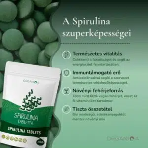 Organiqa Bio Spirulina alga tabletta - 250db - Image 7 Organiqa Bio Spirulina alga tabletta - 250db - Image 7