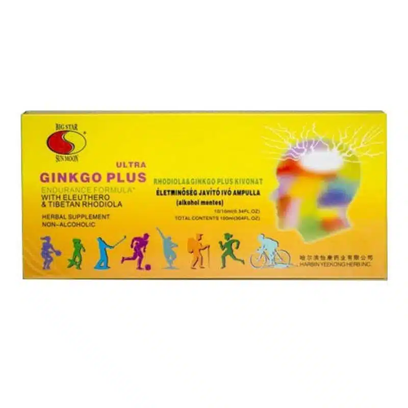 Sun Moon Big Star Ginkgo és Rodiola Eleutheroval ampulla - 10x10ml Sun Moon Big Star Ginkgo és Rodiola Eleutheroval ampulla - 10x10ml