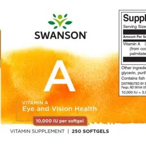 Swanson A-10000 vitamin gélkapszula - 250 Swanson A-10000 vitamin gélkapszula - 250