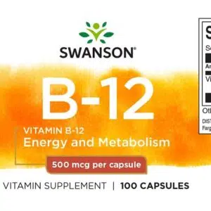 Swanson B12-vitamin kapszula - 100 Swanson B12-vitamin kapszula - 100