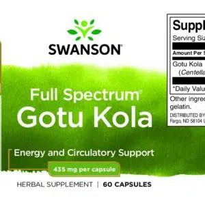 Swanson Gotu Kola - Ázsiai Gázló 435mg kapszula - 60 Swanson Gotu Kola - Ázsiai Gázló 435mg kapszula - 60