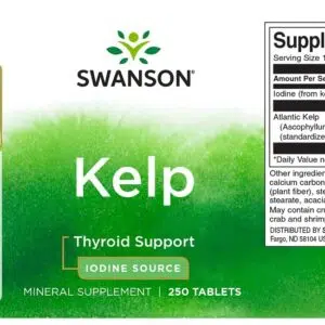 Swanson Kelp-tengeri moszat tabletta - 250