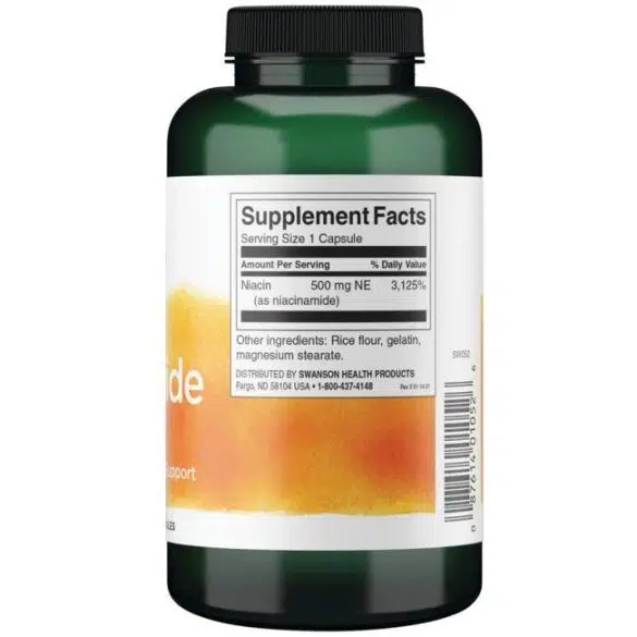 Swanson Niacinamid B3-vitamin kapszula - 250 Swanson Niacinamid B3-vitamin kapszula - 250