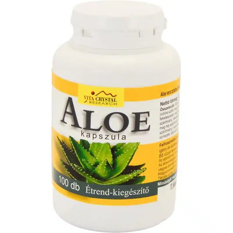 Vita Crystal Aloe Vera kapszula - 100db Vita Crystal Aloe Vera kapszula - 100db