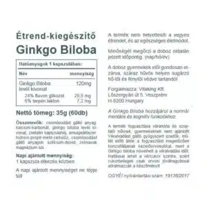 Vitaking Ginkgo Biloba Forte 120mg kapszula