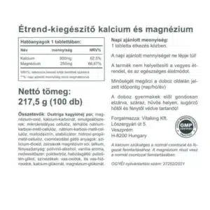 Vitaking Kalcium + Magnézium tabletta - 100 Vitaking Kalcium + Magnézium tabletta - 100
