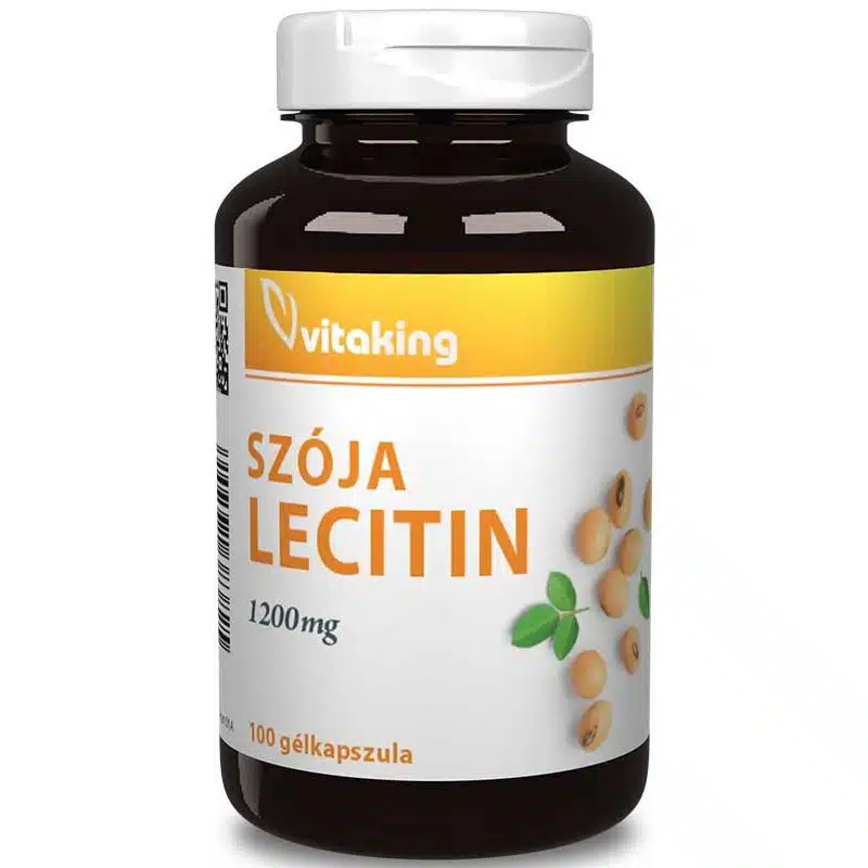 Vitaking Lecitin lágyzselatin kapszula - 100db Vitaking Lecitin lágyzselatin kapszula - 100db