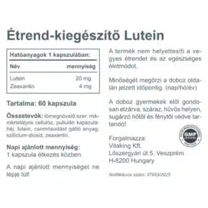 Vitaking Lutein 20mg kapszula – 60db - Image 3