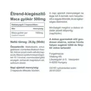 Vitaking Maca 500mg kapszula - 90db - Image 4
