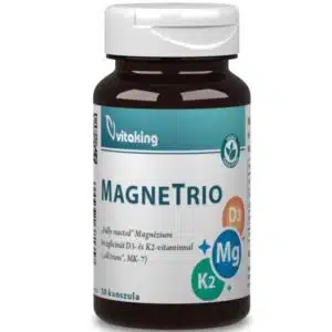 Vitaking Magne Trio Mg + K2 + D3-vitamin kapszula - 30db