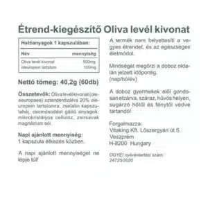 Vitaking Oliva levél - olajfalevél kivonat Vitaking Oliva levél - olajfalevél kivonat