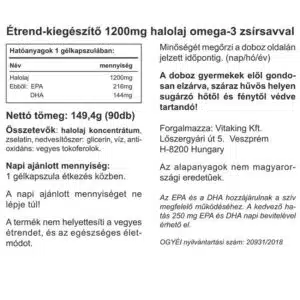 Vitaking Omega-3 1200mg halolaj kapszula - 90db - Image 2