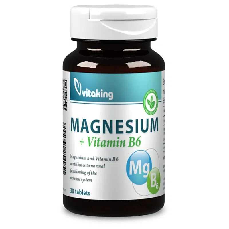 Vitaking Magnesium Citrate 150mg + B6-vitamin tabletta - 30db Vitaking Magnesium Citrate 150mg + B6-vitamin tabletta - 30db