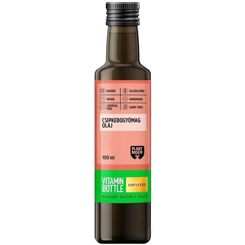 Vitamin Bottle Csipkebogyómag hidegen sajtolt olaj - 100ml Vitamin Bottle Csipkebogyómag hidegen sajtolt olaj - 100ml