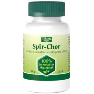Viva Natura-Zöldvér 100%-os Spir-Chor tabletta - 60+18db