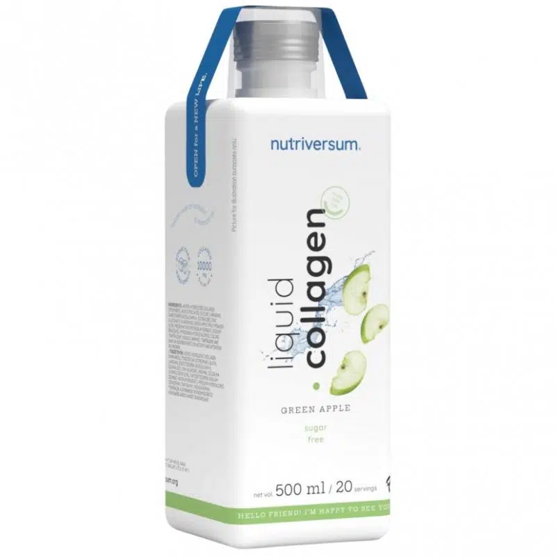 Nutriversum FLOW Collagen liquid 10.000 mg Sugar Free zöld alma ital Nutriversum FLOW Collagen liquid 10.000 mg Sugar Free zöld alma ital