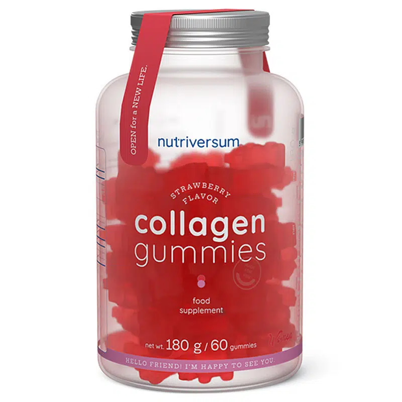 Nutriversum WOMEN Collagen Gummies eper ízű gumivitamin - 60db Nutriversum WOMEN Collagen Gummies eper ízű gumivitamin - 60db
