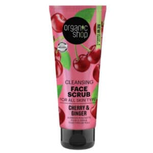Organic Shop Tisztító arcradír bio gyömbér és cseresznye kivonattal - 75ml