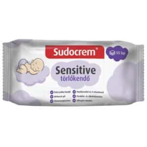 Sudocrem Sensitive törlőkendő - 55db