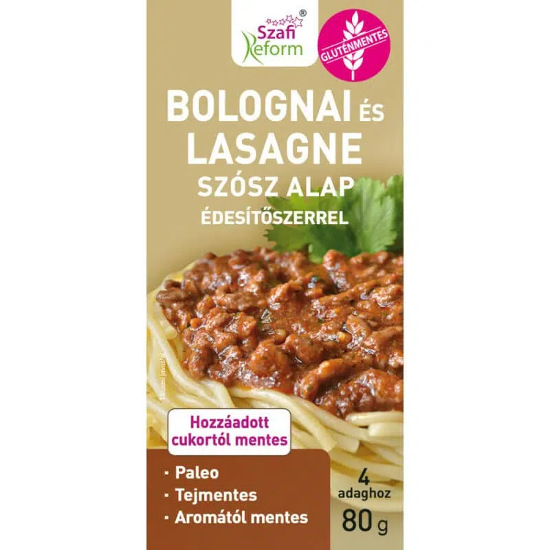 Szafi Reform Bolognai és Lasagne alappor - 80g Szafi Reform Bolognai és Lasagne alappor - 80g